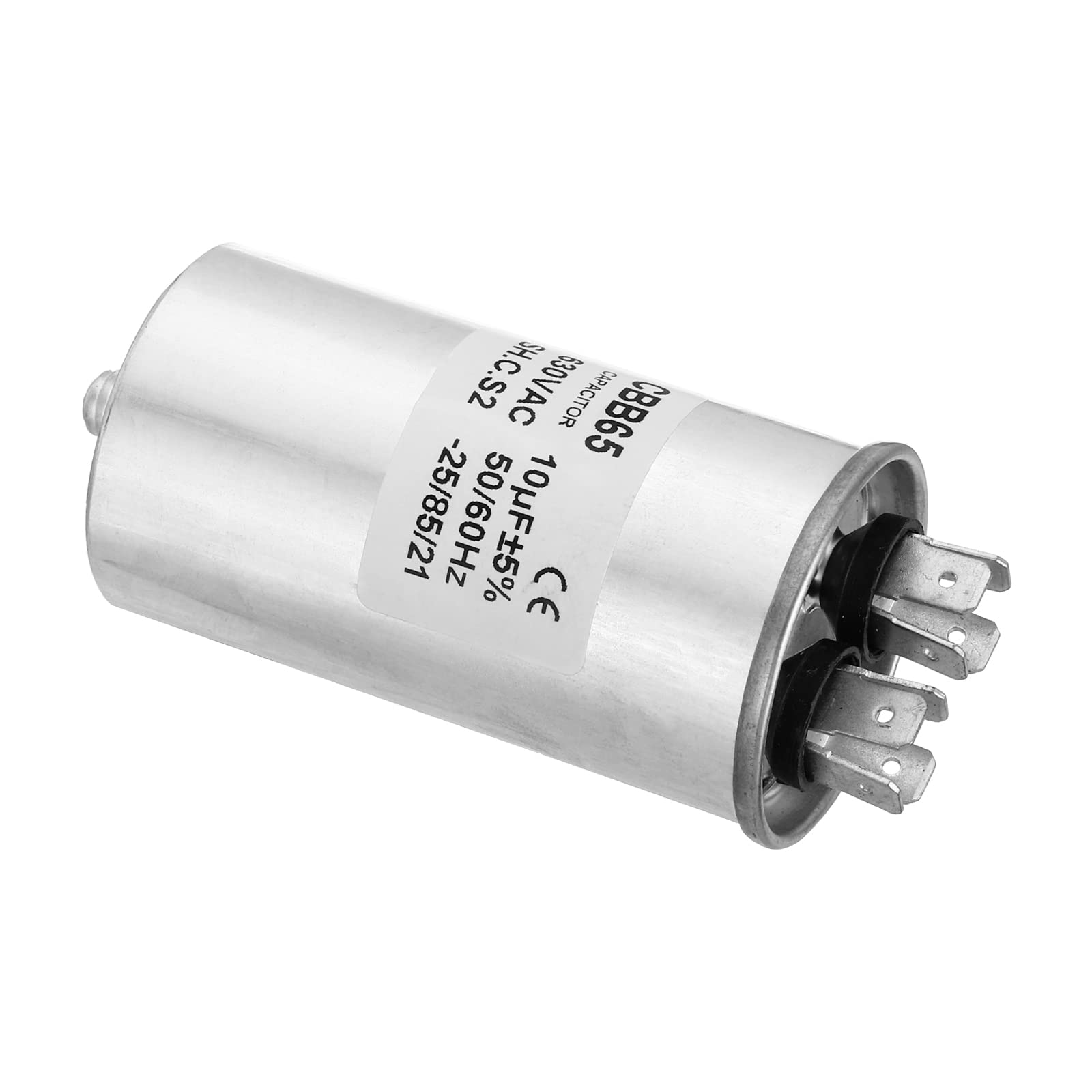 PATIKIL Condensatore CBB65 10uF – Avviamento E Marcia Per Motori, Compressori E Pompe Di Calore, 630V AC Con Custodia In Alluminio