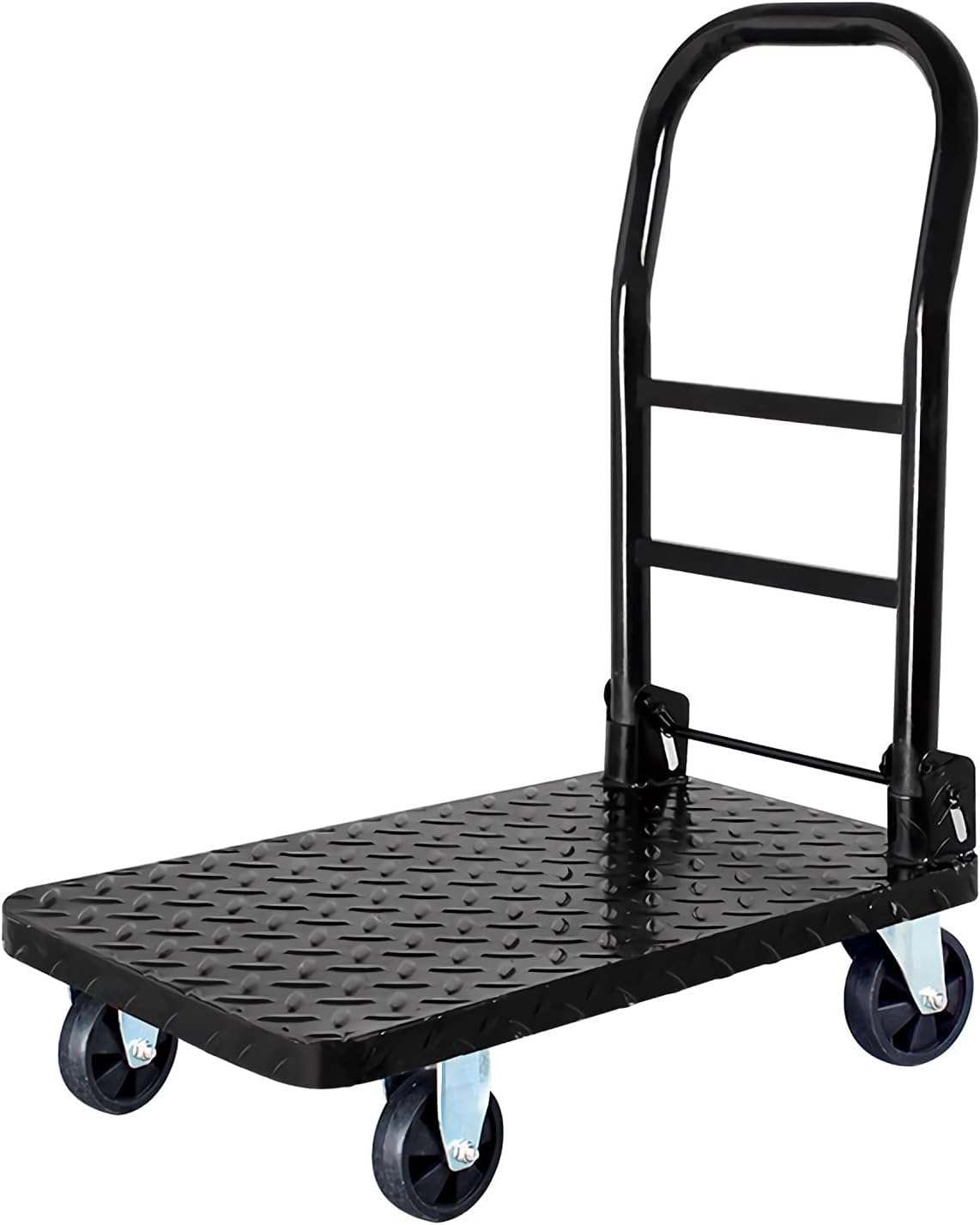 Carro de plataforma plegable para mover macetas y refrigeradores