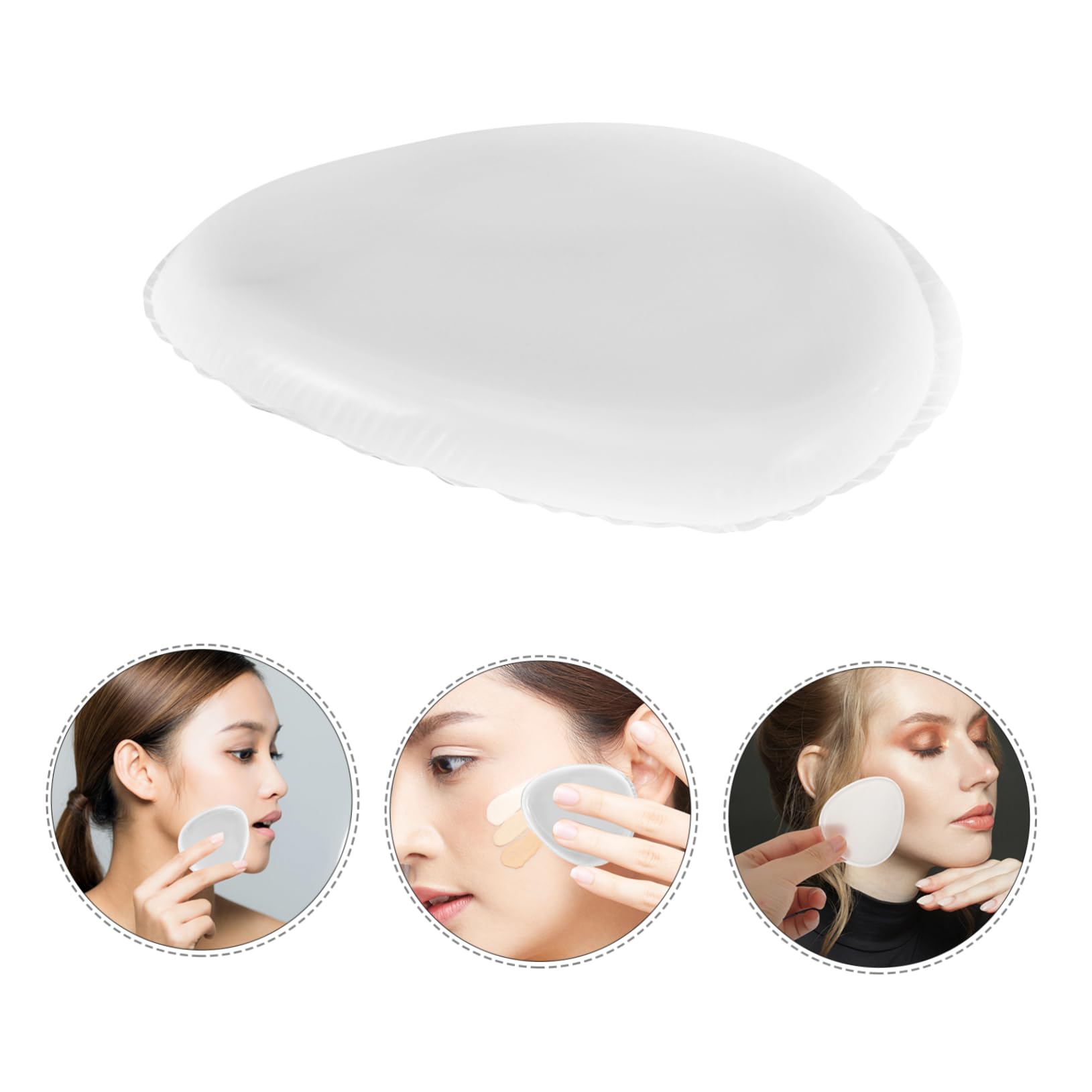 SHERCHPRY Silicone Foundation Makeup Puff Lightweight and Portable Wet Tool for Women and Teen for All Cosmetics Including Powder and Liquid Makeup Easy to Clean