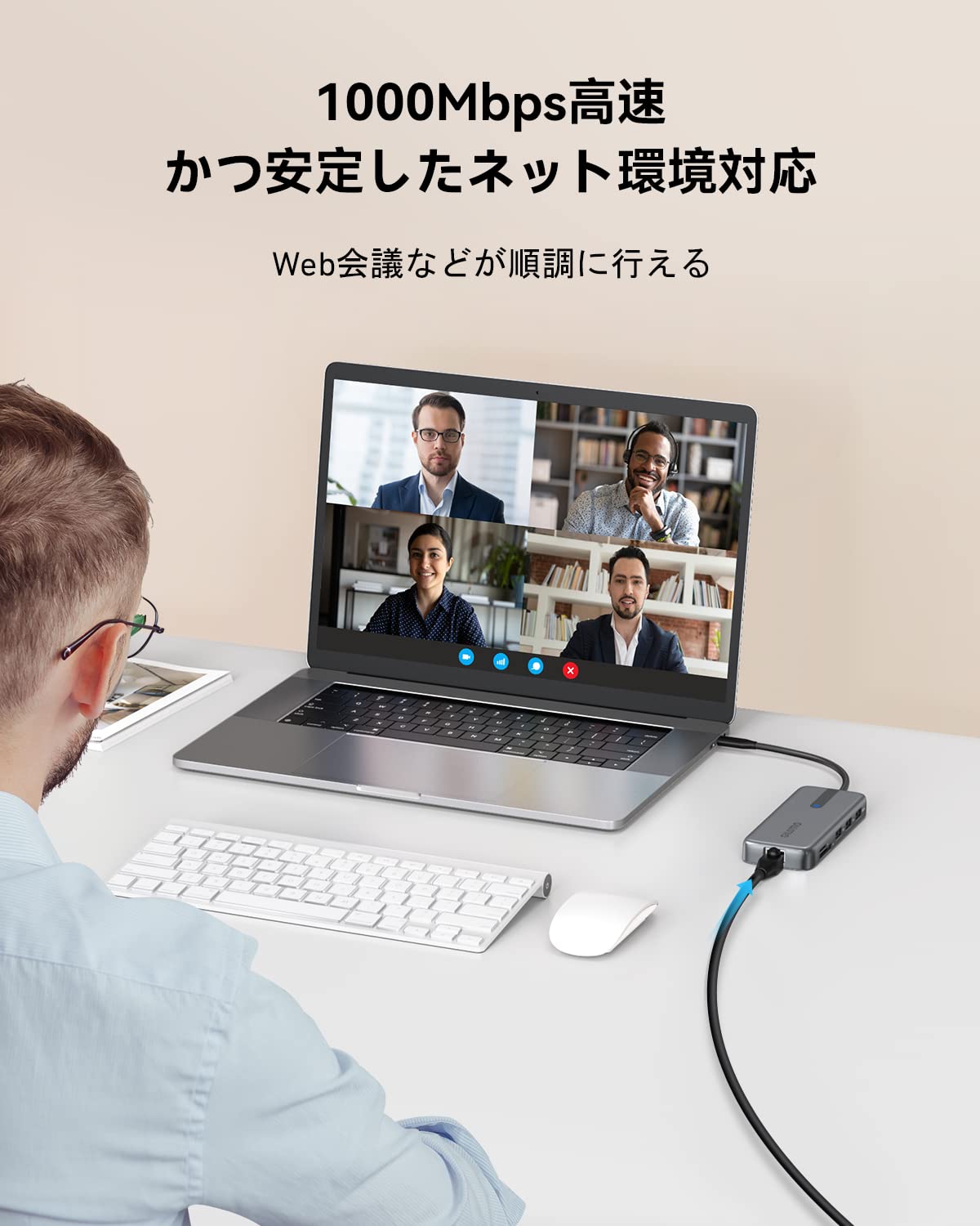 Hub USB C 4K przy 60 Hz, 100 W PD, Ethernet RJ45, 10 Gb/s USB-C/A 3.2Gen 2, czytnik kart microSD i SD, 2 USB 3.0, 9 w 1 GIISSMO USB C Hub kompatybilny z MacBook M1 M2, laptopami HP Dell Lenovo i