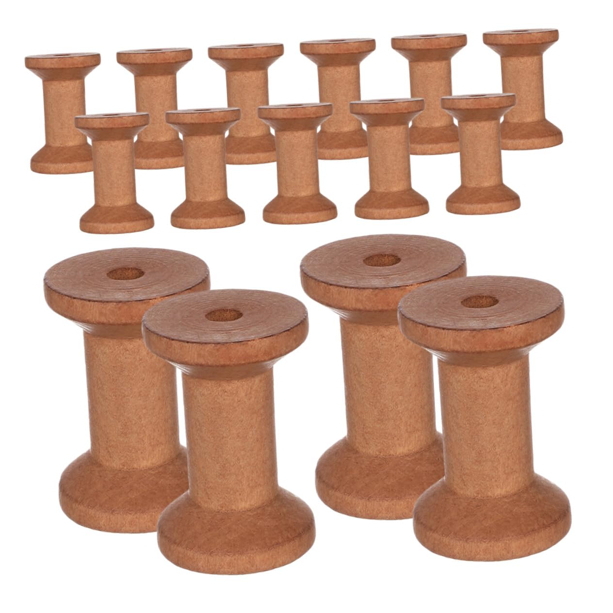 Bobines en bois Zerodeko pour loisirs créatifs et couture | 25 pièces