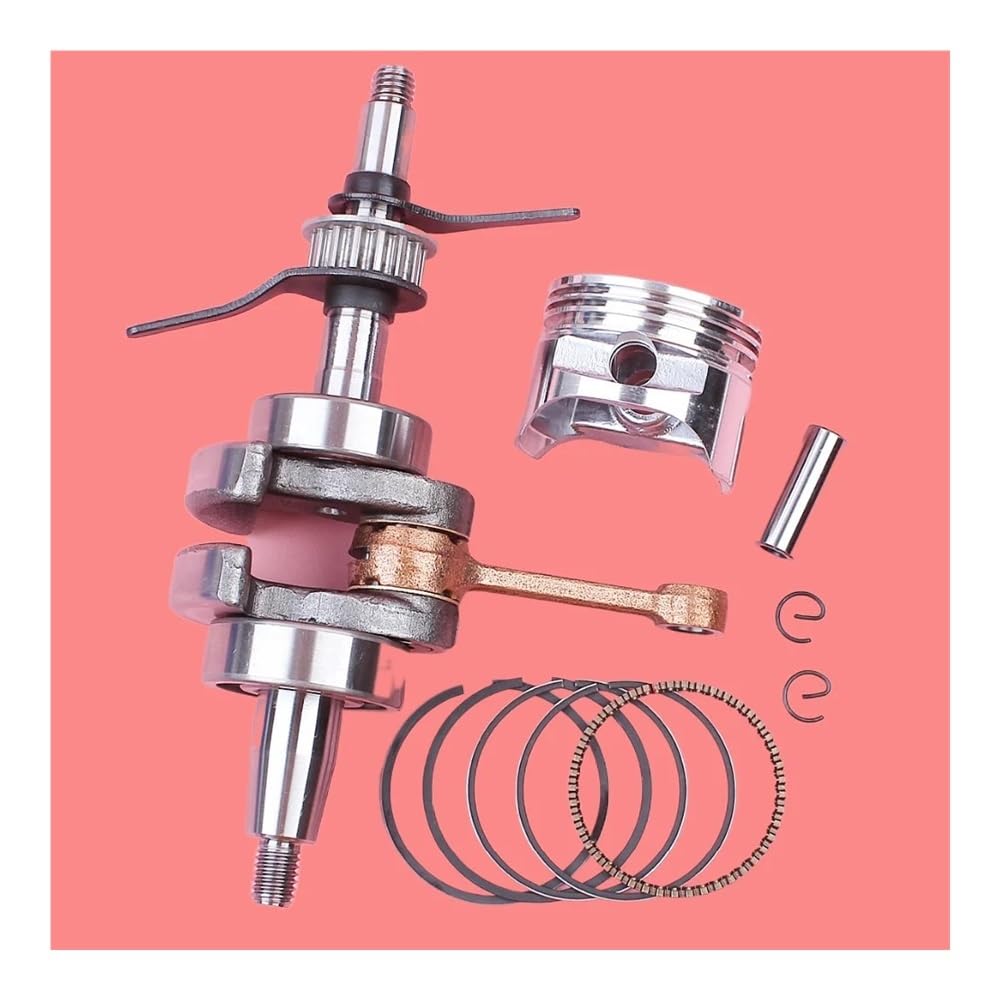 Kit de Anillo retención Pasador pistón cigüeñal 39 mm, Compatible con cortacésped GX35 GX 35 4 Tiempos, Motor pequeño