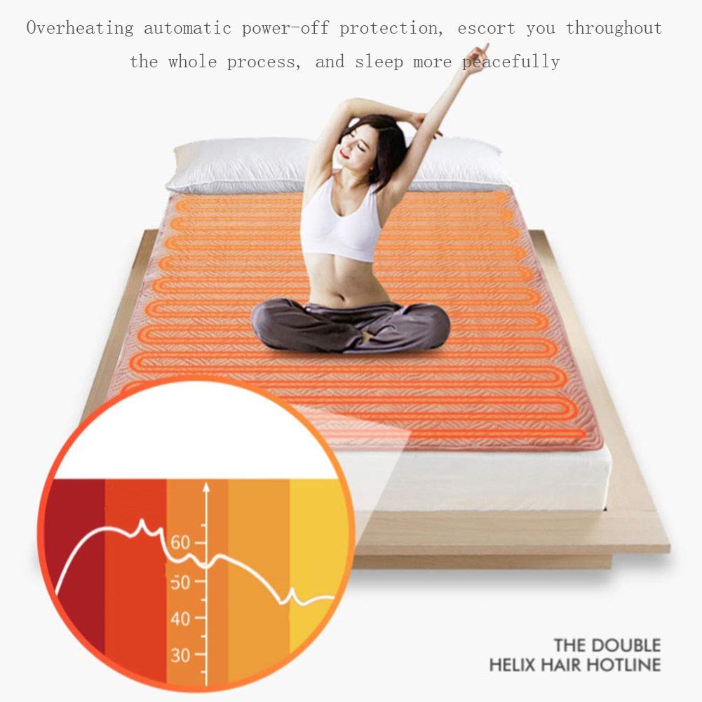 Coperta in Pile Riscaldata Elettrica con Controller, Spegnimento Automatico 12 Ore, Riscaldamento Rapido, Comfort per Tutto il Corpo, Lavabile, per Divano o Letto Accogliente/180X150 cm