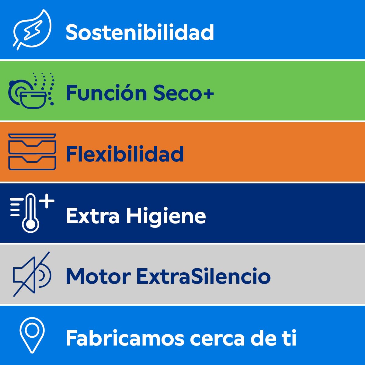 Balay, Lavavajillas integrable, XXL, 14 Servicios, Silencioso, 3VH6331SA | Totalmente discreto: sabrás que ha terminado gracias a la señal luminosa InfoLight.