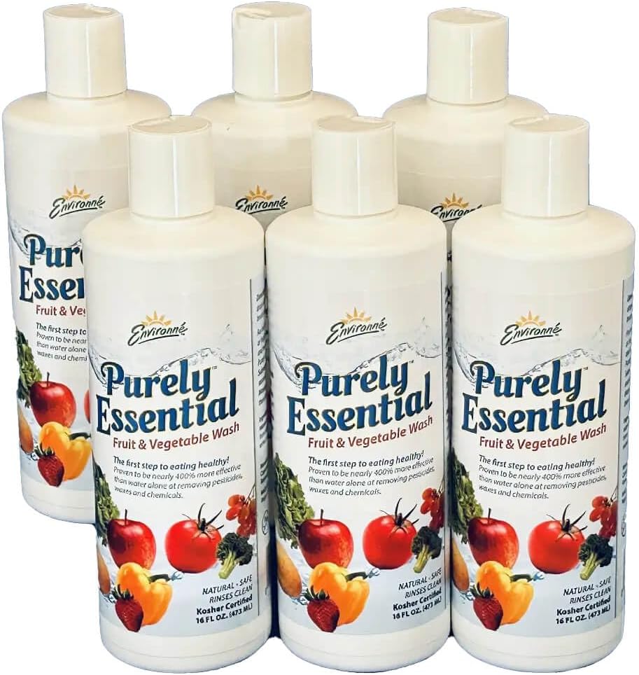 Purely Essential Fruit & Vegetable Wash, Natural Produce Cleaner, 16 Fl Oz