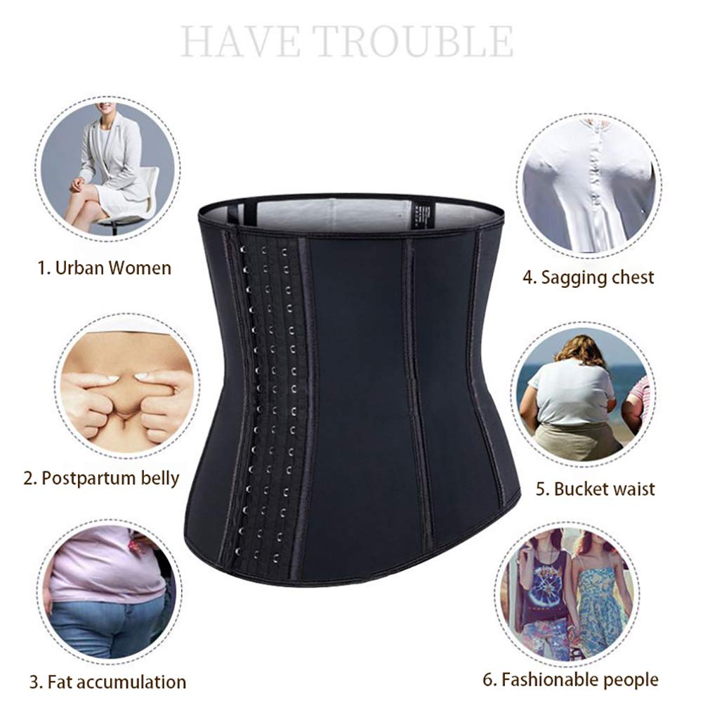 Ceinture de Sudation Femme,Ceinture Abdominale,Ceinture Amincissante,Soutien du Dos,Fitness Sauna Perte de Poids,Ajustable Ceinture de Minceur,Noir,XL