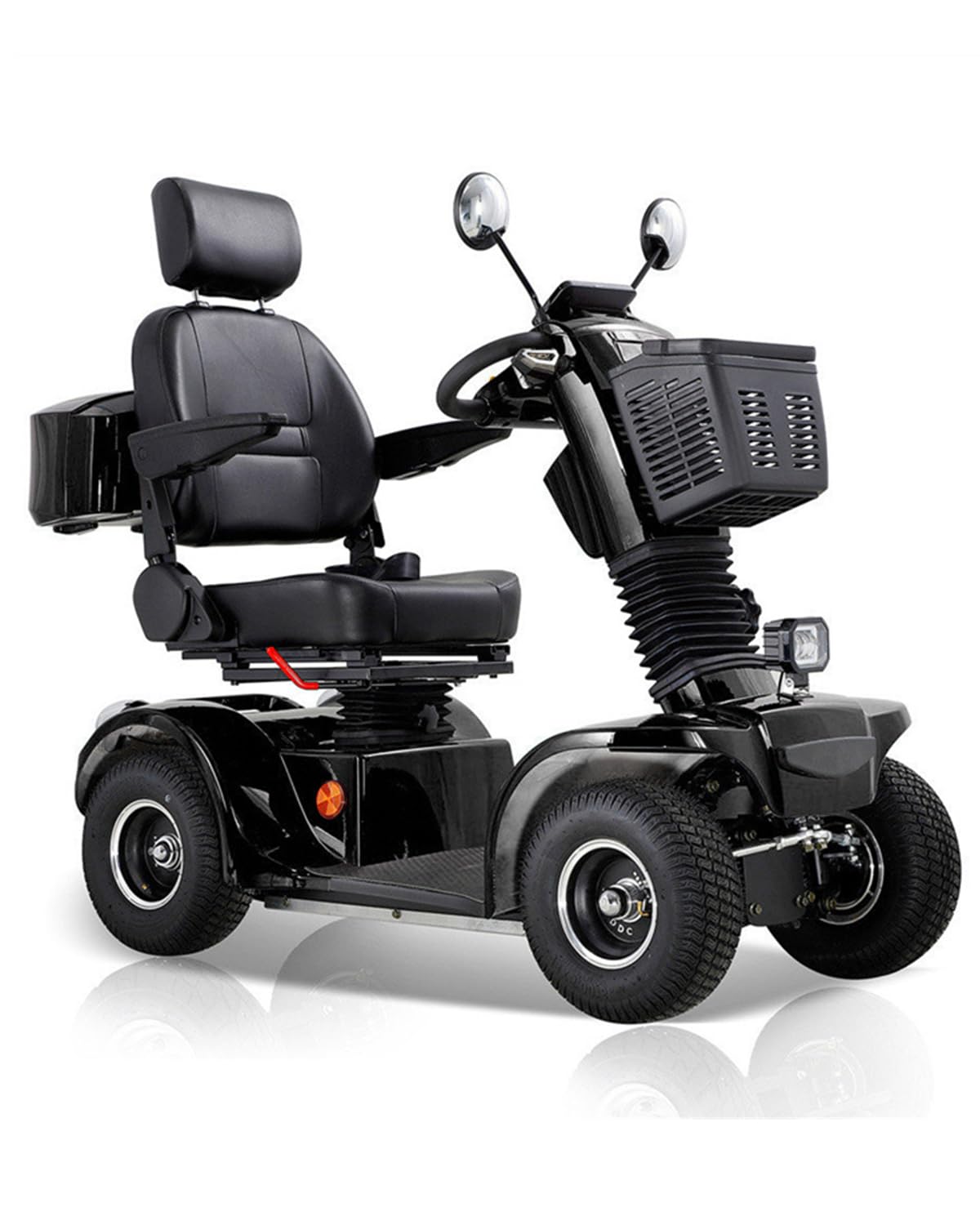 All Terrain Mobility Scooter for Seniors,Heavy-Duty 4 Wheel Mobility Scooters 500 lb Capacity Mobility Scooter,Handicap Scooters for Adults with 3-Speed Travel Long (Black)