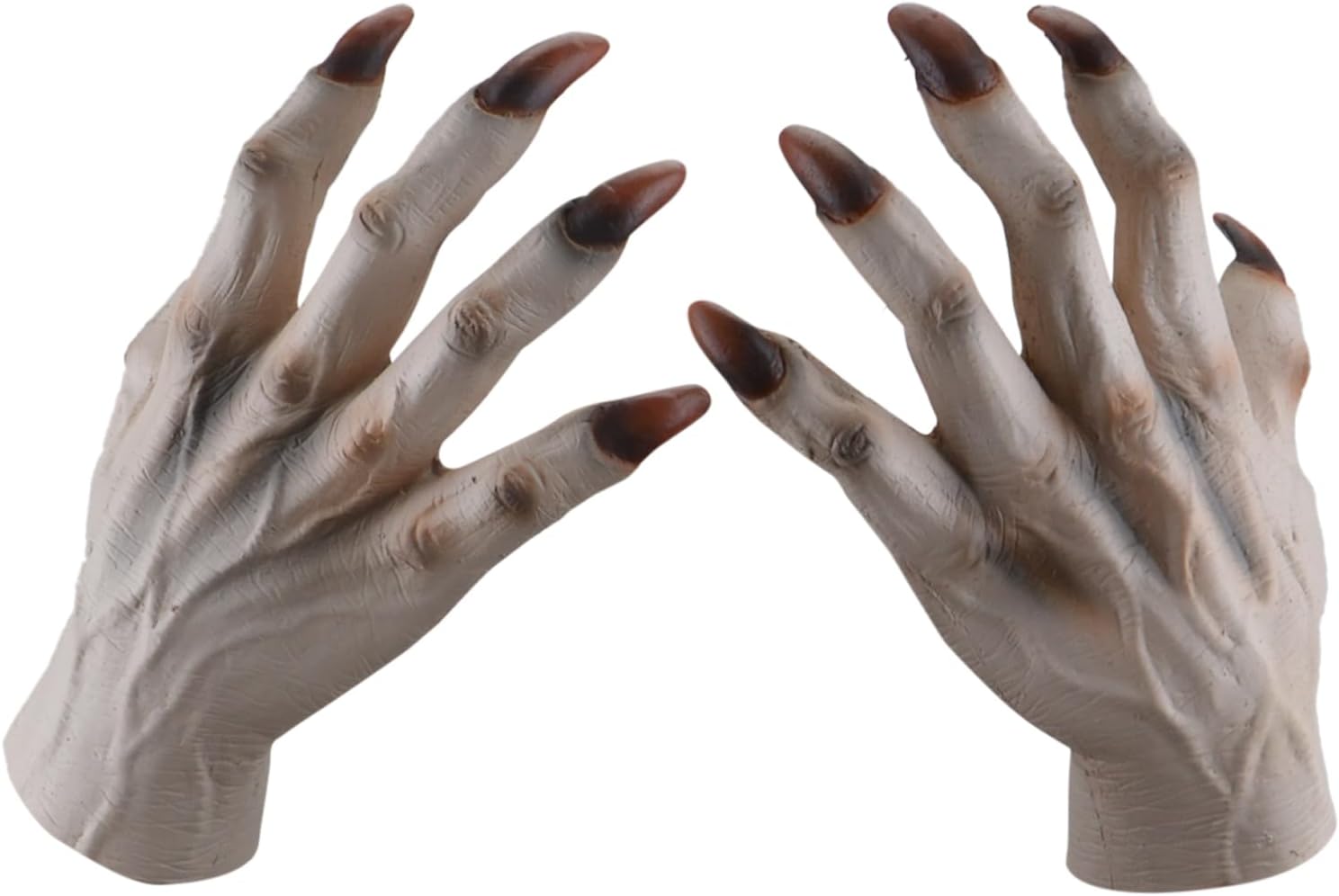 FREE BEAUTY Halloween Party Scary Moster Skeleton Bone Claw Hand Reaper Gloves Costume Adult