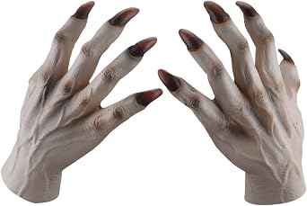 STYLER Halloween Monster Hand Gloves for Adults Zombie Gloves for Teens Dress Cosplay Halloween Easter Party