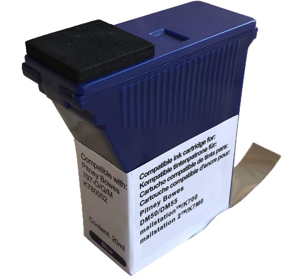 Ink For Pitney Bowes DM60 Franking Machine 797-0B Blue Cartridges - View #5