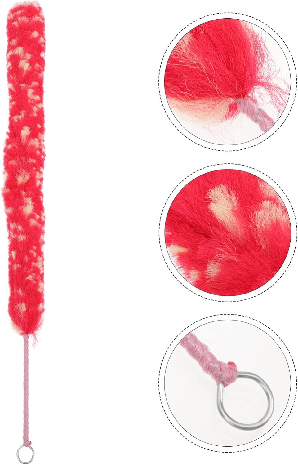 ERINGOGO Flute Cleaning Brush Flute Cotton Cleaning Brush Swab Cleaning Rod Instruments Cleaning Tool Musical Instruments Accessory -