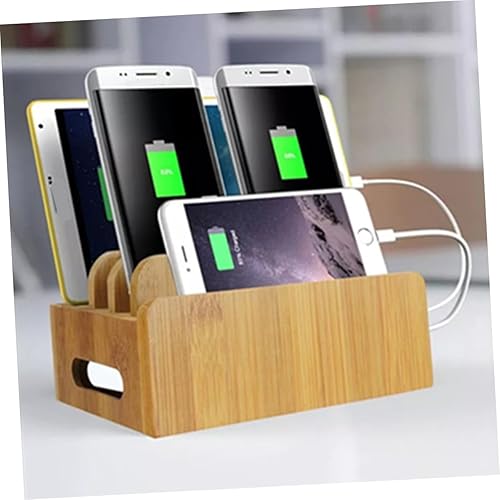 Miniatura 4 de Modern Phone Stand Wooden Phone Dock Wooden Phone Stand Mobile Phone Holder Cajas Organizadoras Versatile Phone Holder Video Recording Stand