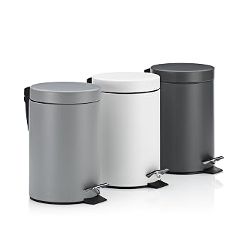 kela Bin, Metal, Gray, one Size