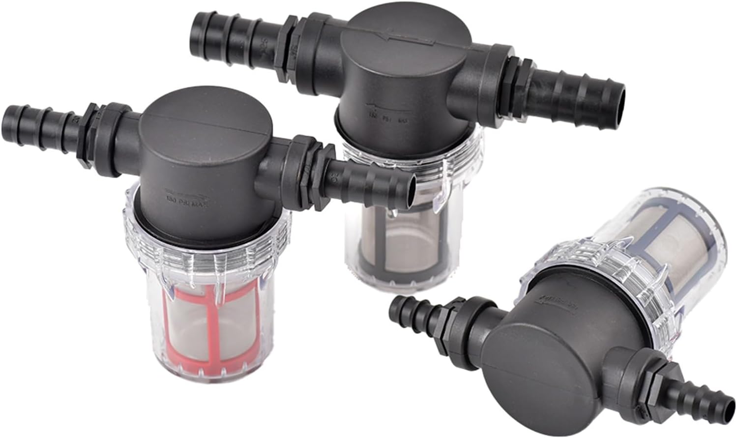 Garden Home 40-200 Mesh Large Flow Visible Filter Connector to Barb 16mm 20mm 25mm Hose Pre-Filter Garden Irrigation Agriculture Tool 1 Pcs Filter (Color : C, Size : 200Mesh)