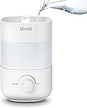 LEVOIT Top Fill Humidifiers for Bedroom, 2.5L Large Tank, Easy to Fill and Clean, 26dB Quiet Cool Mist Air Humidifier for Home Baby Nursery & Plants,Auto Shut-off and BPA-Free for Safety, 25H Runtime