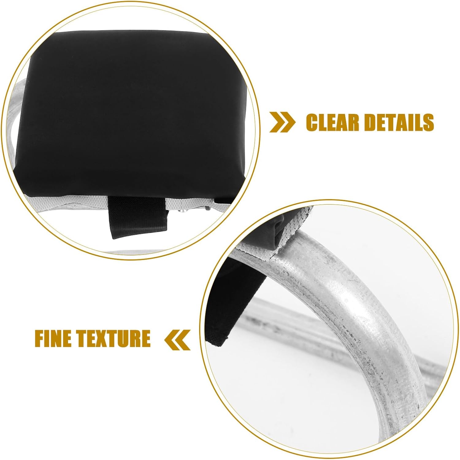 GLEAVI Wearable Portable Knee Seat Garden Kneeler with Thickened Natural Color Knee Pad and Metal Leg Brace for Gardening Tasks and Farm Work