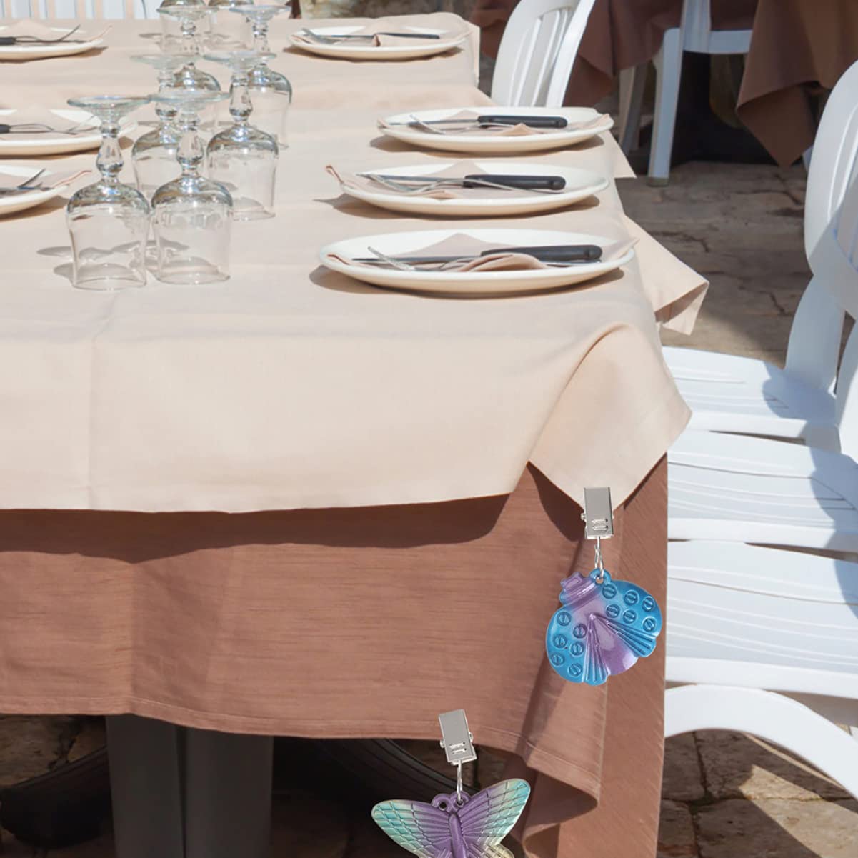 PRETYZOOM Fermatovaglie per Tavoli da Esterno Pesi Antivento Pendenti per Tovaglie da Picnic Decorazioni da Tavolo