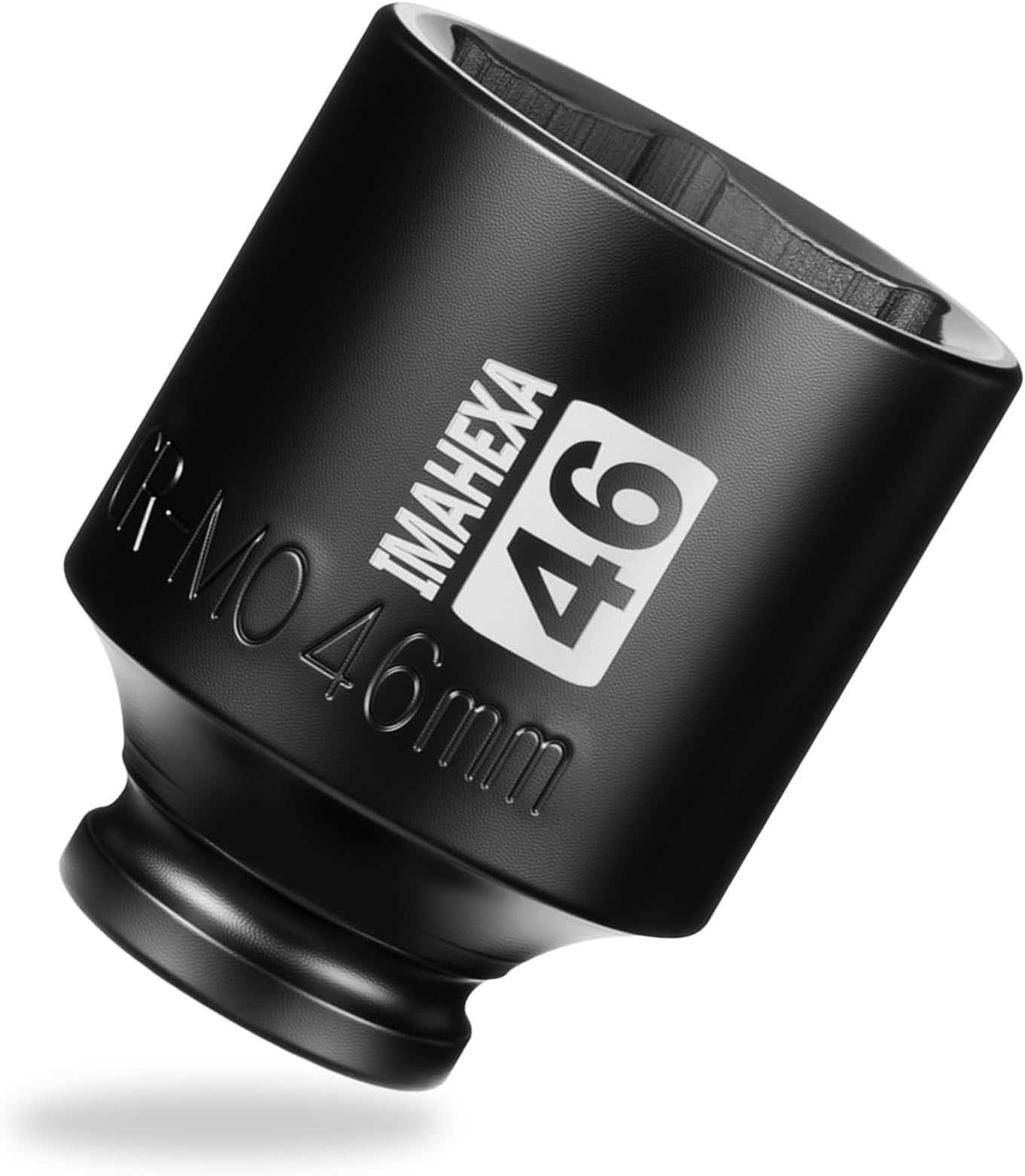 1/2" Square Drive Impact Socket,Deep 46mm Metric Sleeve,CR-MO Hex Point for Convenient Disassembly of Axle Nuts(46mm)