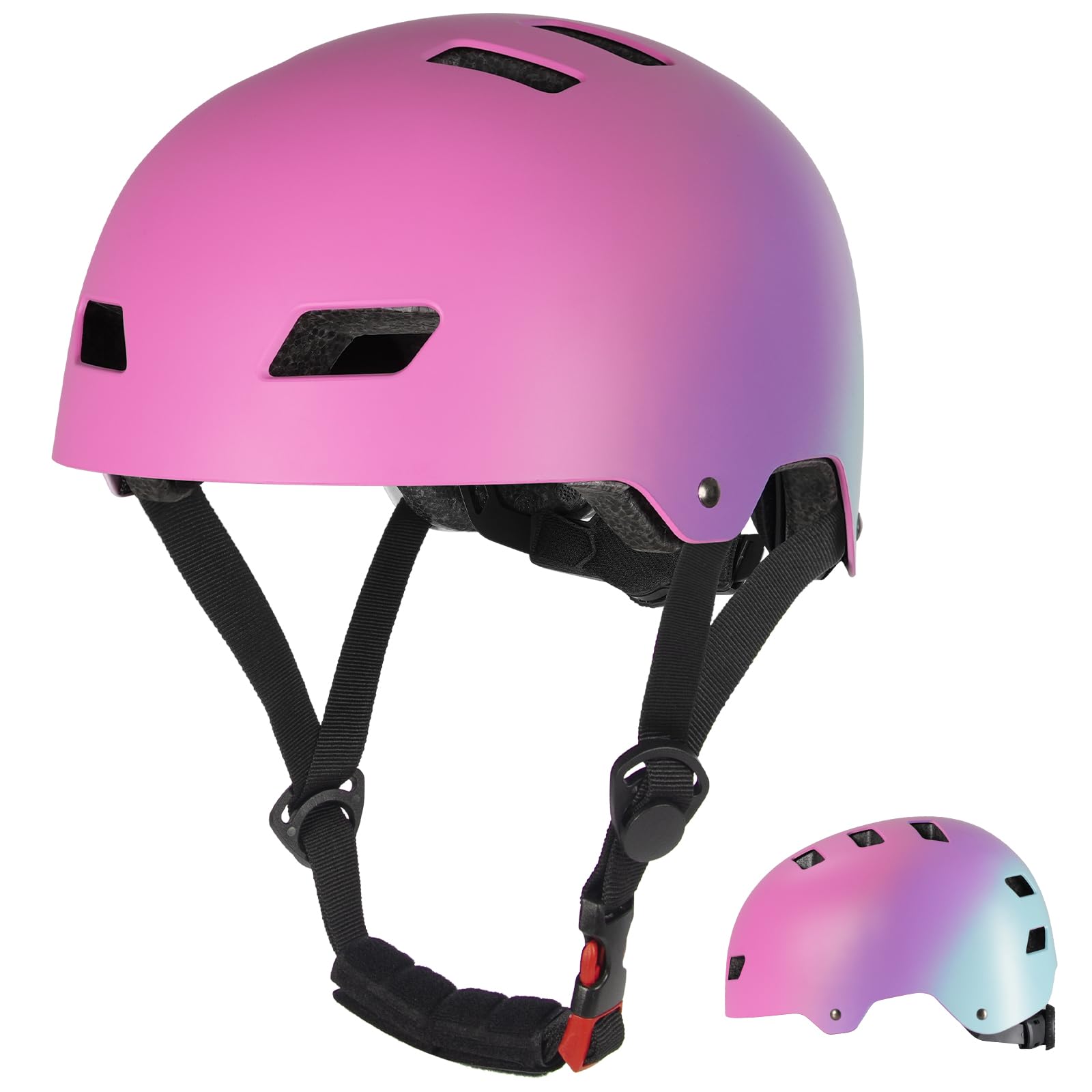 LANOVAGEAR Skaterhelm Fahrradhelm Kinderhelm Radhelm Sporthelm für Erwachsene, Jugendliche, Kinder für Fahrrad Skateboard Scooter