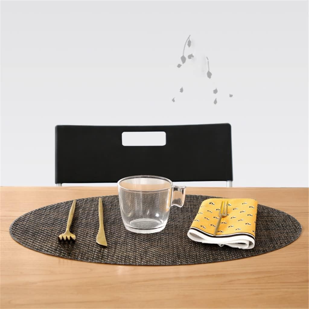 4 Pcs Oval Placemats for Dining Table Mat Place Mat Tableware Pad Place Mat Kitchen Accessories Decoration (Color : A, Size : 4530cm)