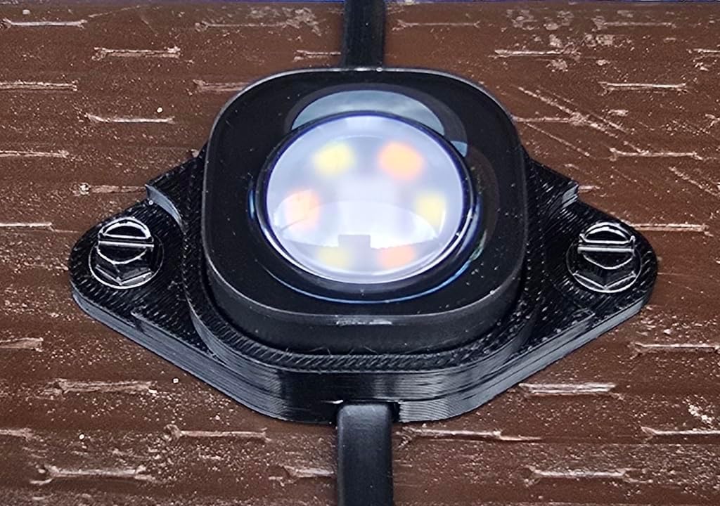 Muzzys (120 Black Mounts) Premium Mounting Bracket Install Kit FITS Govee 200 Foot Pro Permanent Outdoor LED Lights H706C with Screws and Drill Bit Driver Christmas Roof Soffit Fascia Installation Ft