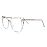 AMOMOMA Trendy TR90 Oversized Blue Light Reading Glasses Women,Stylish Square Cat Eye Glasses AM6031C2 with Clear Frame 1.75 x