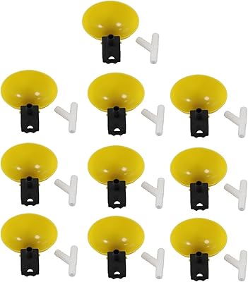 OUKENS Chicken Water Feeder, 10Pcs Automatic Bird Waterer Cups Large Capacity PP Material Bird Water Drinker Poultry Water Feeder Kit for Chicken Quail
