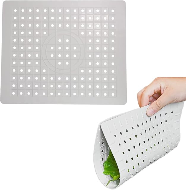 DBOO Rubber Sink Dish Drainer Mat Non Slip Protector Liner Anti-Slip Kitchen (31.5X26CM)