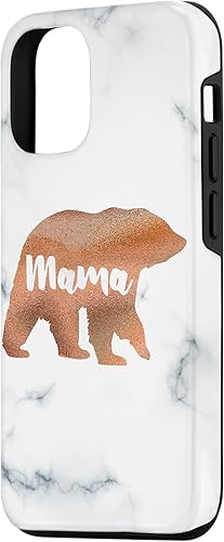 Miniatura 2 de Funda blanca y negra para iPhone 14 Pro Rose Mama Bear