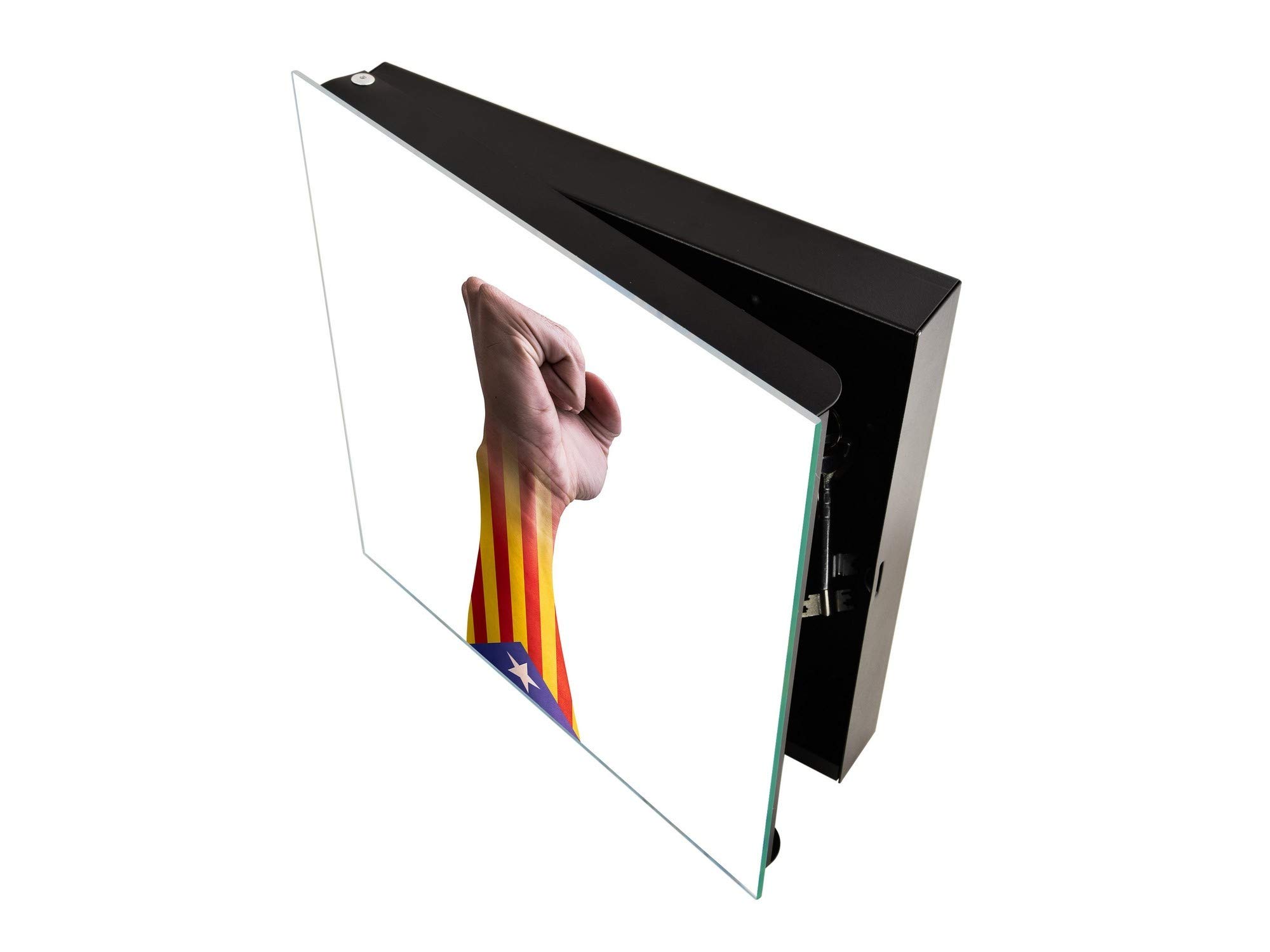 Pizarra De Cristal Magnética Con Cuadro Para Llav K05