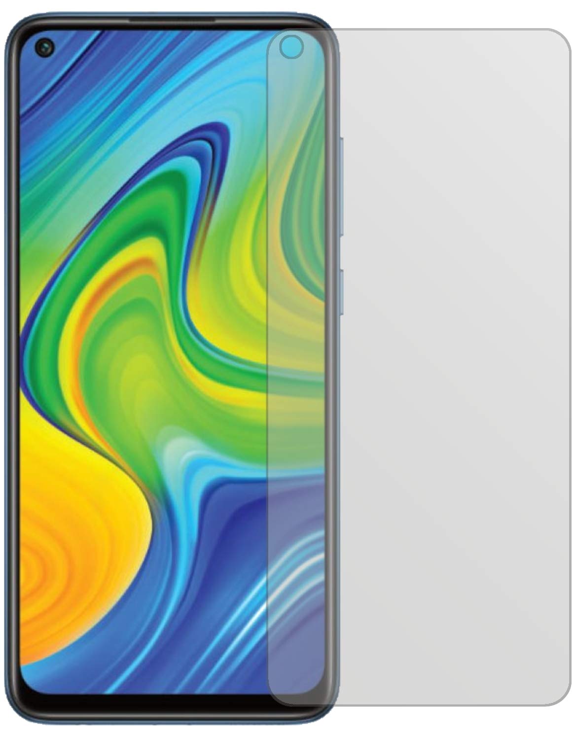 Dipos 2 Pellicole Protettive Trasparenti Per Xiaomi Redmi Note 9 – Antigraffio 4H, Senza Bolle, Made In Germany, Taglio Laser (Più Piccole Del Vetro Curvo)