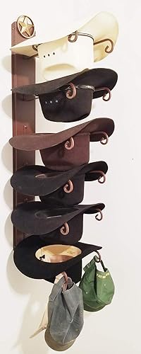 Mark Christopher Collection American Made Classic - Soporte para sombrero de estrella solitaria de seis niveles CT