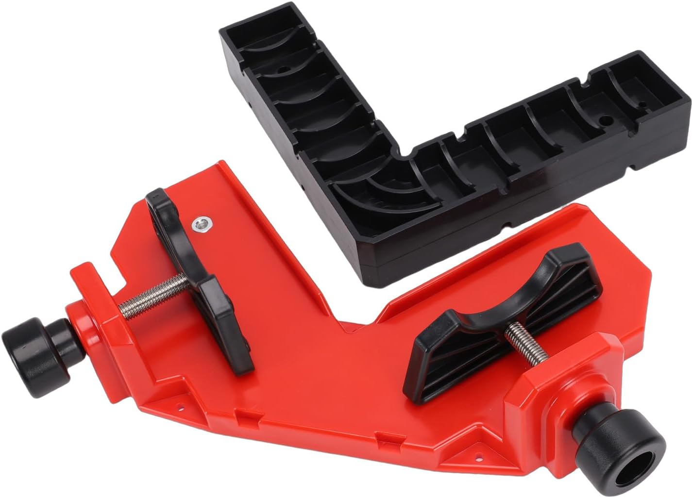 Generic Precise Right Angle Clamp Sturdy Adjustable 90 Degree Corner Clamp for Furniture Assembly for Wood Metal Glass Red