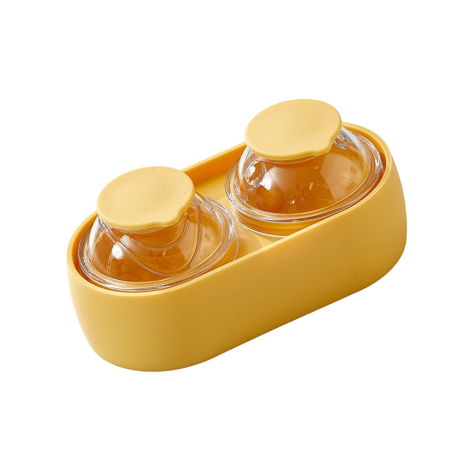 BWANGIAO Large 6Cm Ice Ball Maker Silicone With Double Cavity Recyclable Tray For Whiskeys Cocktails And Cold Dri