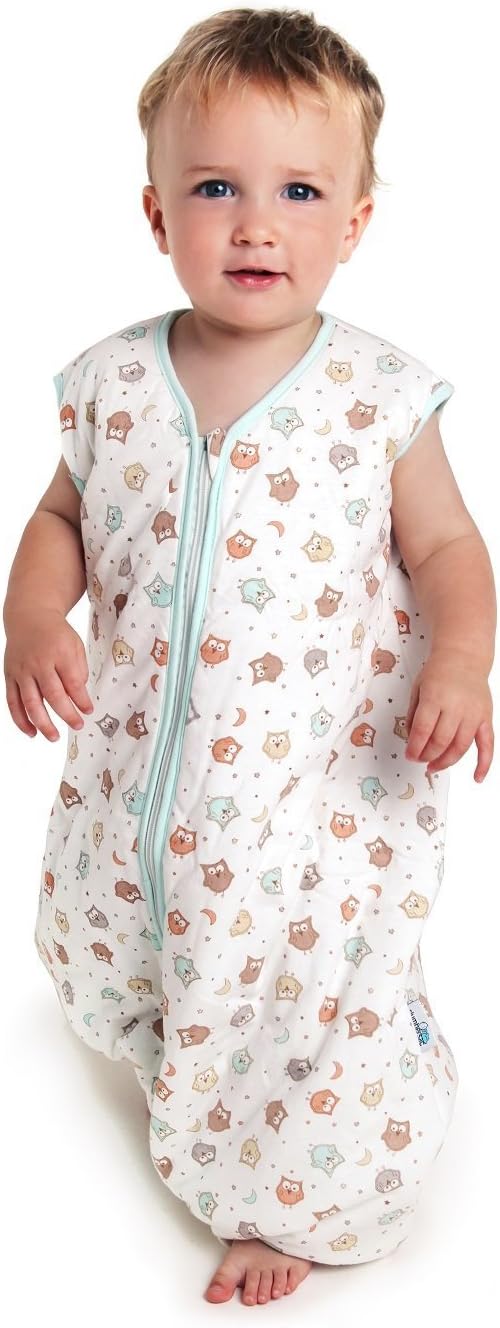 Slumbersafe Summer Sleeping Bag with Feet 1.0 Tog Simply Owl 18-24 Months