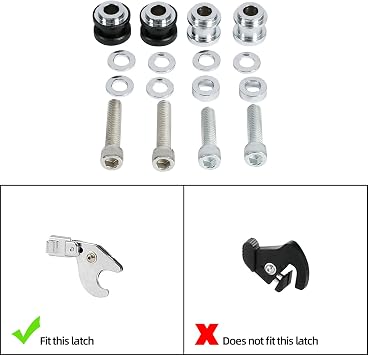 TCMT Detachable Docking Hardware Kit Fit for Harley Fat Bob Fat Boy Heritage Classic FLHC Low Rider Sport Glide Street Bob 2018-2025 Softail Slim Deluxe 2018-2021 Breakout FXBR 2018-2025