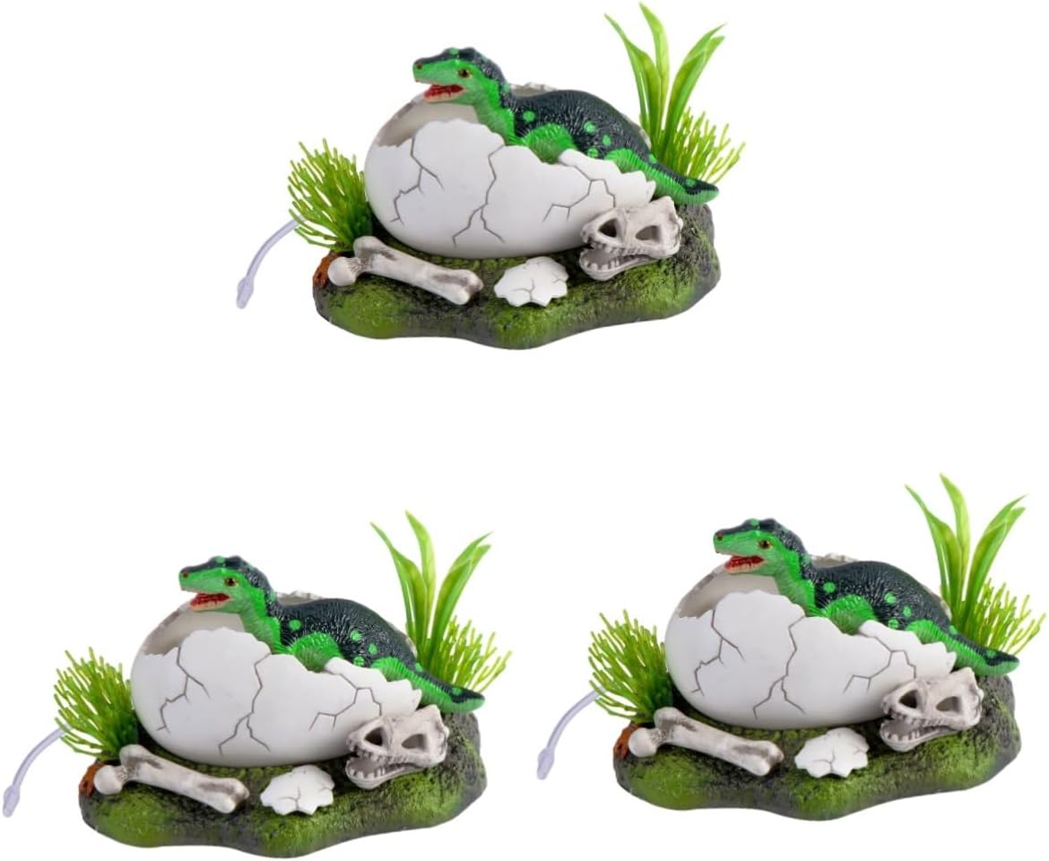 3pcs Fish Tank Landscaping Fish Tank Decorations Artificial Aquarium Decorations Aquarium Landscape Ornament Dinosaur Figurines Fish Tank Dinosaur Decoration P