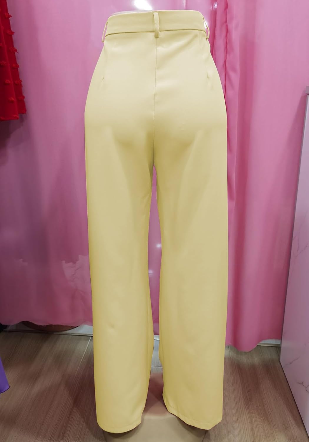 Womens Work Pants Comfy High Waisted Stretchy Yoga Pants Business Casual Wide Leg Dress Pants with Pockets Plus Size