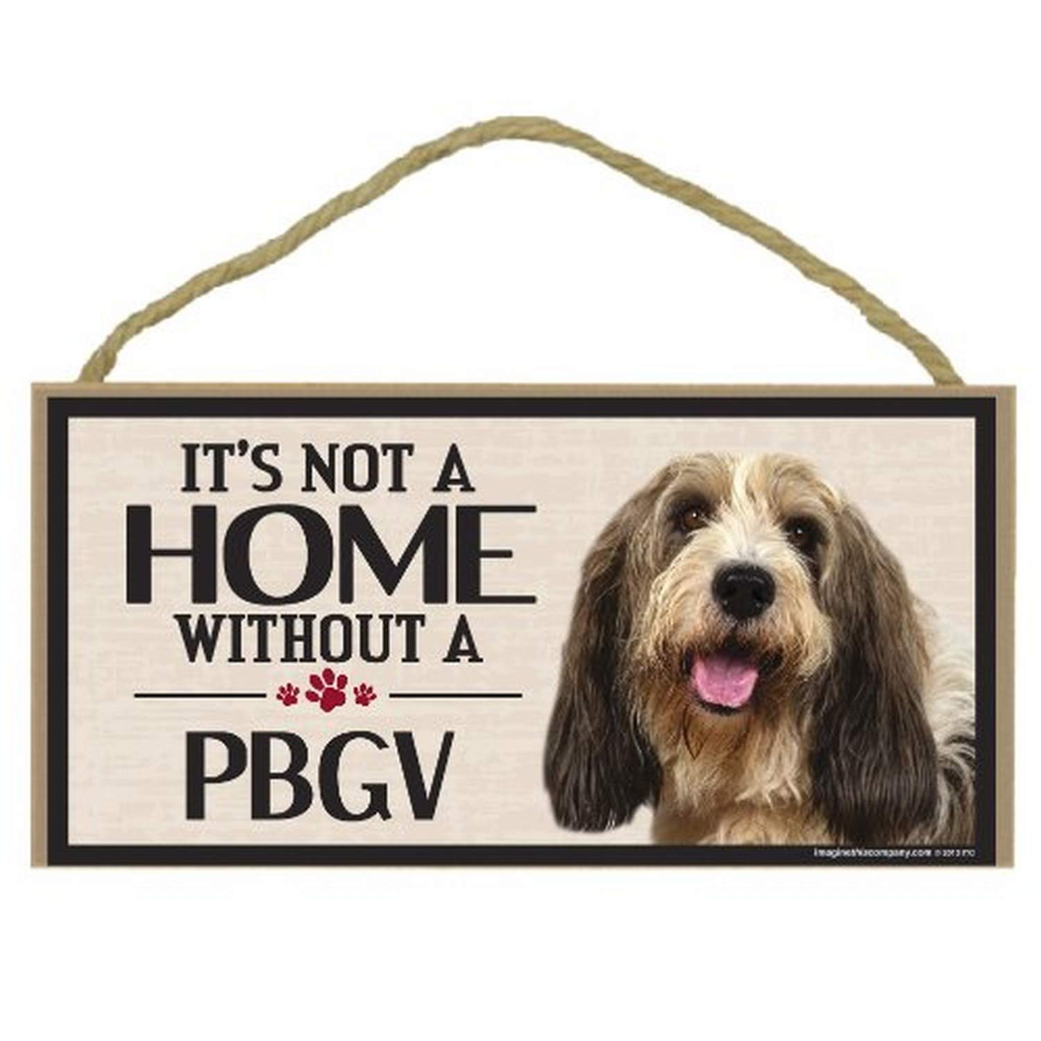 Imagine This Wood Sign for PBGV Dog Breeds