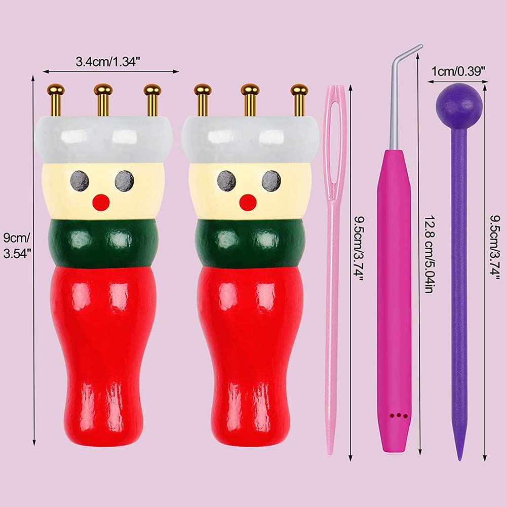 Poupée À Tricoter En Bobine Poupée À Tricoter Franaise En Bois, Bobine De Tricot Franaise