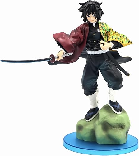 Mulrcks Figura de Tomioka Giyuu, figuras de PVC de anime japonés, colección de figuras de personaje, decoración de modelo, adornos de regalo