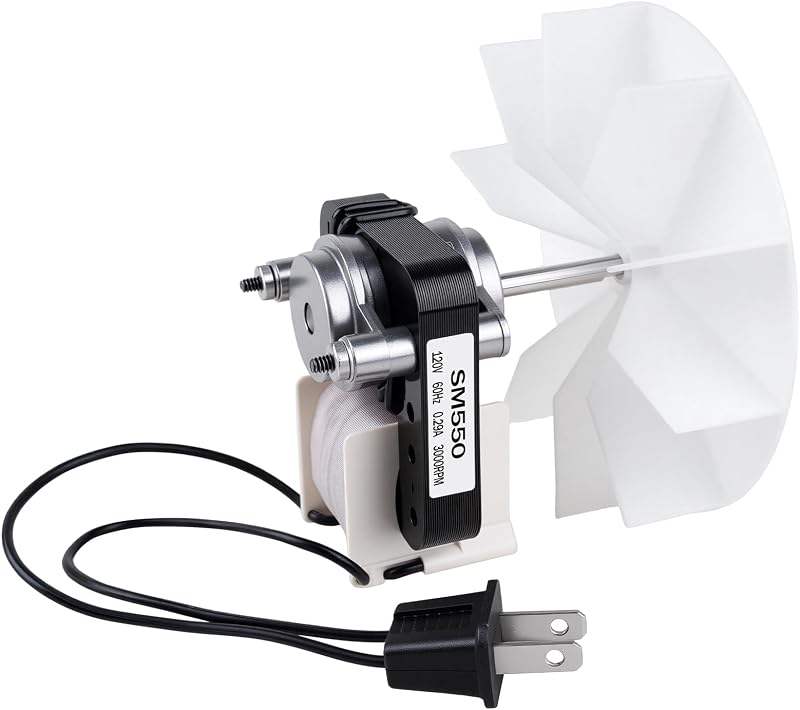 Universal Quiet Bathroom Exhaust Fan Motor Kit – 50 CFM, 3000 RPM, 120 V, Compatible with Nu-Tone Br-oan 50 CFM Models, Super-Quiet Operation, DIY Install in Minutes