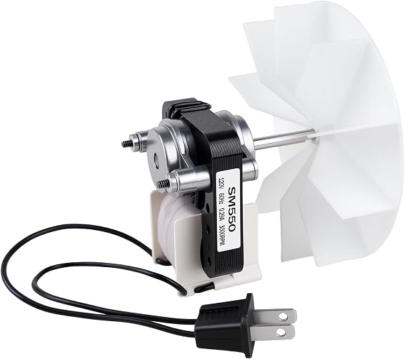 Universal Quiet Bathroom Exhaust Fan Motor Kit – 50 CFM, 3000 RPM, 120 V, Compatible with Nu-Tone Br-oan 50 CFM Models, Super-Quiet Operation, DIY Install in Minutes