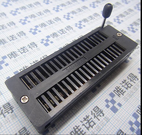 Wiring Connecting Terminals - (10Pcs/lot) 2.54mm, 3 Meters 40 Pin Gold Plated Black ZIF DIP IC Socket