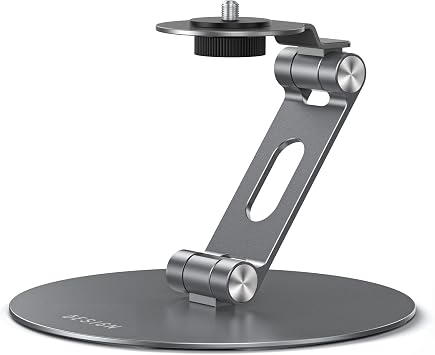 BESIGN PS01 Projector Foldable Mount Stand, Angle Adjustable Projector Stand with 1/4 inch Mounting Screw
