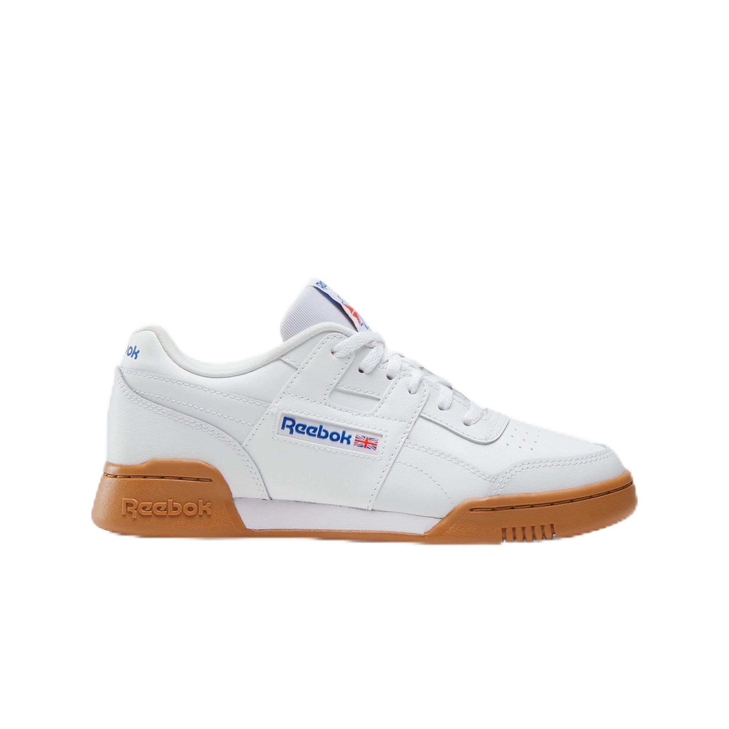 Reebok - Workout Plus Junior Shoes  White/Blue/Red  Size 35