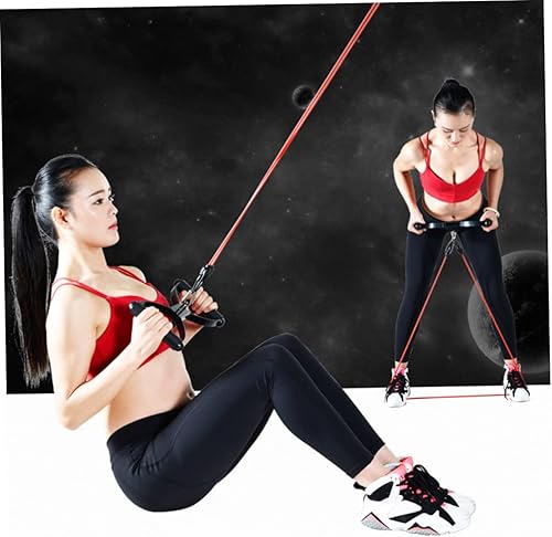 Miniatura 4 de BESPORTBLE 3 pcs Resistance Bands with Handle Exercise -Rope Stretch Band Stretch Belt Yoga Rope Work Out Bands Exercise Resistance Bands Exercise
