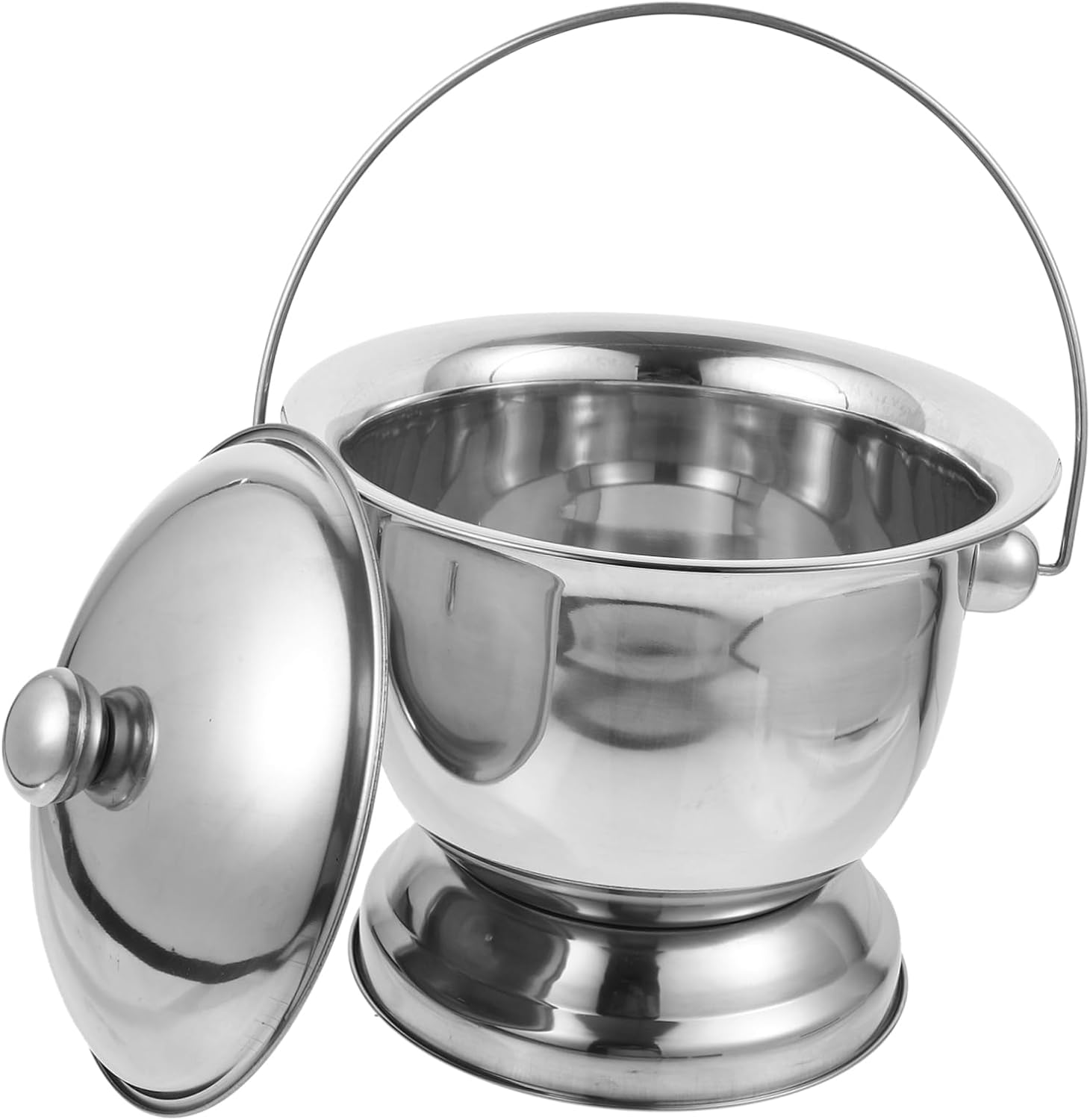 1Set Portable Urinal Bucket with Lid Durable Spittoon for Elderly Teens and Adults Easy to Clean Smooth Edges for Home Hospital Camping Use