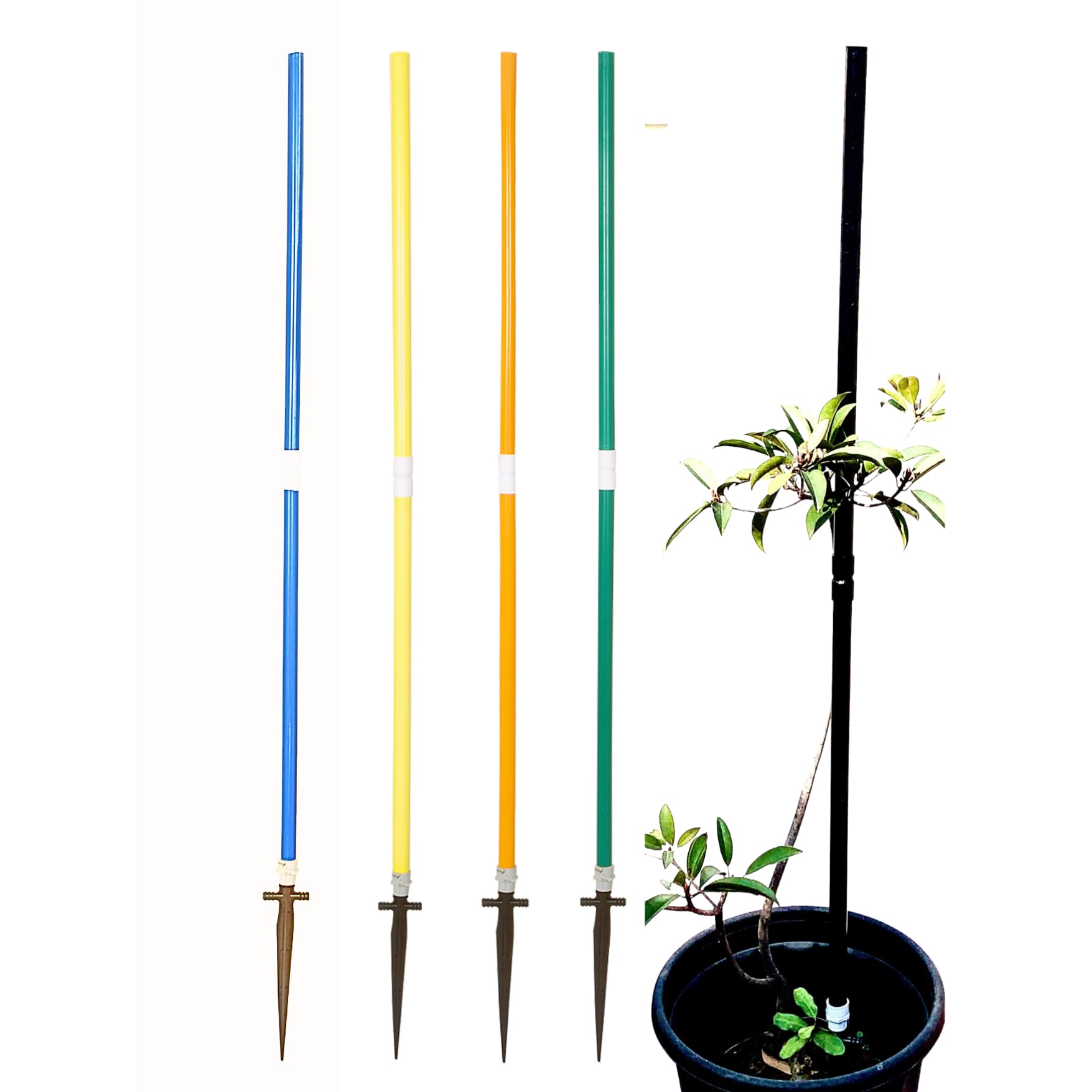 Invelligen Garden Plant Support Pole (5 Feet | 5 Pieces | 5 Colors) Stem Support Poles and Stakes Pack of 5 (B0CCWLW3VK) Amazon Price History, Amazon Price Tracker