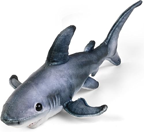 Madzee Peluche realista de tiburón de peluche de 12 pulgadas, suave, regalo de cumpleaños de Navidad para niños y niñas pequeños